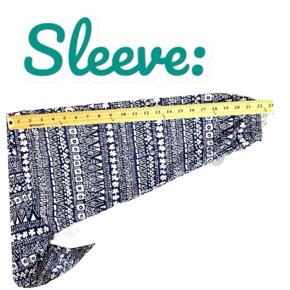 Vintage Nike Jacket Mens M 8-10 Blue Geo 1/4 Zip Windbreaker Anorak 90s Y2K - Picture 14 of 14